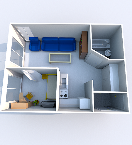 Однокомнатная квартира