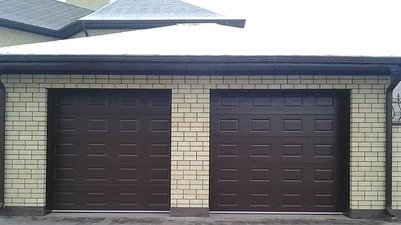 Ворота гаражные автоматические секционные купить и заказать Киев &mdash; ФАСАД-ПЛАСТ