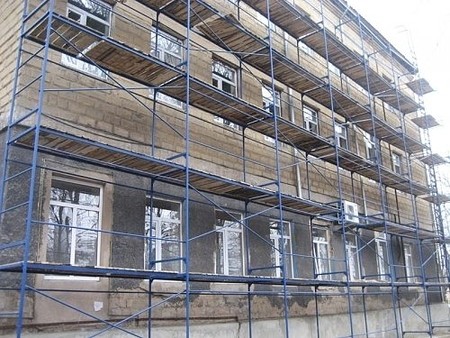 Рамные строительные леса.