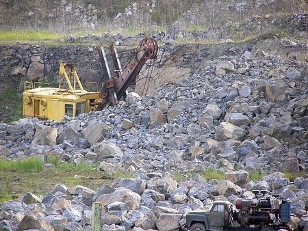 Щебеночный карьер.забой