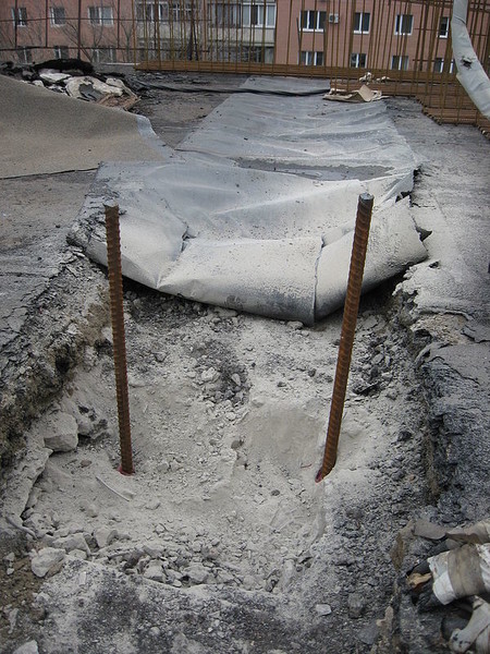 Вклейка арматуры (установка арматурных выпусков)