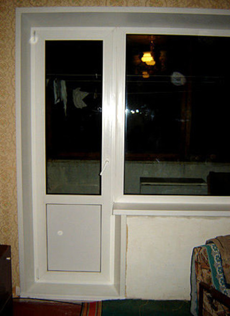 Откосы на балконном блоке