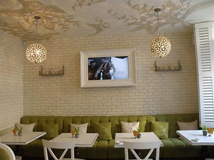 гипсовая плитка под кипич, кирпич  белый &mdash; OldStone