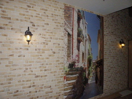 декоративный старый кирпич , цвет песочный