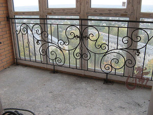 Ограждение с элементами ковки &mdash; Подкова