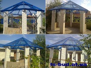 Шестигранная стеклянная крыша &mdash; ФС-Буд