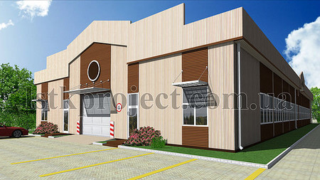 Проектирование СТО, ангаров, кафе из ЛСТК
