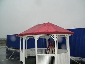 беседка, навес из маркизной ткани &mdash; Долгова Я.А.