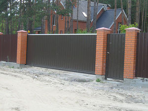 Откатные ворота — Донецкая металлобаза Откатные ворота — Донецкая металлобаза