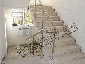 Лестничные перила из нержавейки — Аргон-Крым Лестничные перила из нержавейки — Аргон-Крым