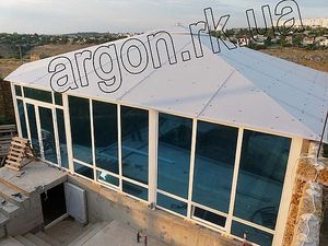 Металлоконструкция и остелкение бассейна — Аргон-Крым Металлоконструкция и остелкение бассейна — Аргон-Крым