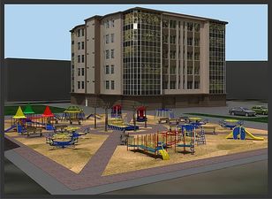 Элитный жилой дом с детской площадкой — Архитектурное бюро АМ Элитный жилой дом с детской площадкой — Архитектурное бюро АМ