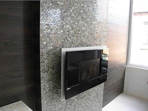 Мозаика перламутровая из ракушек(shell mosaic).Плитка Grey.Отделка камина. — Беллакаса Мозаика перламутровая из ракушек(shell mosaic).Плитка Grey.Отделка камина. — Беллакаса