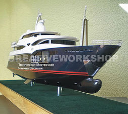 Модель мега-яхты CRN 60m `Blue Eyes` — Творческая мастерская Василия Чагина Модель мега-яхты CRN 60m `Blue Eyes` — Творческая мастерская Василия Чагина