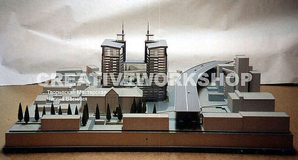 Градостроительный макет офисного комплекса по ул. Межигорская, Киев — Творческая мастерская Василия Чагина Градостроительный макет офисного комплекса по ул. Межигорская, Киев — Творческая мастерская Василия Чагина