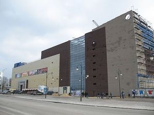 Утепление и облицовка Сканроком стен ТРЦ Французский Бульвар г.Харьков — Фасад-Сервис Утепление и облицовка Сканроком стен ТРЦ Французский Бульвар г.Харьков — Фасад-Сервис