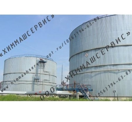 Резервуары стальные вертикальные, силос для сыпучих, резервуары для нефтепродуктов
