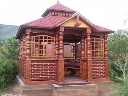Деревянные беседки для дачи