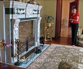 Камин из мрамора &mdash; Камнерезная мастерская