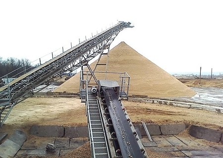 Песок после завода обагощения