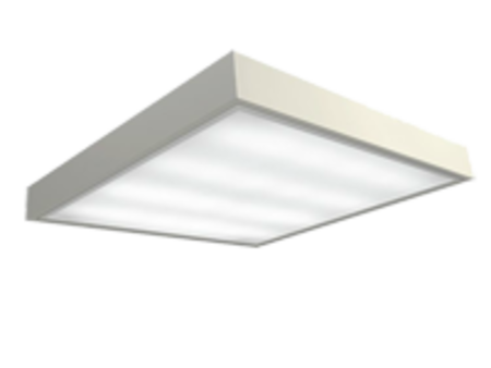 Светильник Растровый 4х18 опал накладной