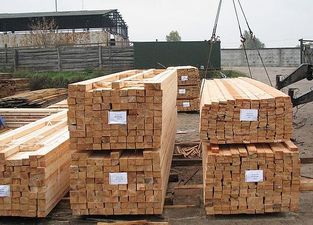 Брус из сосны на экспорт &mdash; Парк Сервис