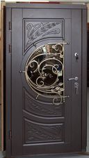 Входные двери с ковкой и стеклопакетом — Ритим-Гресо Входные двери с ковкой и стеклопакетом — Ритим-Гресо