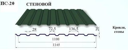 Профнастил стеновой