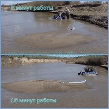 Возможности ручных земснарядов Piranha Pumps - намыв песка (насыпей, островов) &mdash; Сомик-Центр