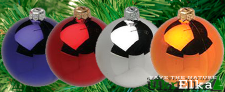 Большие пластиковые игрушки на елку