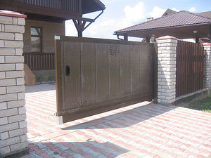 Откатные ворота автоматические &mdash; Воротные Системы - Днепропетровск