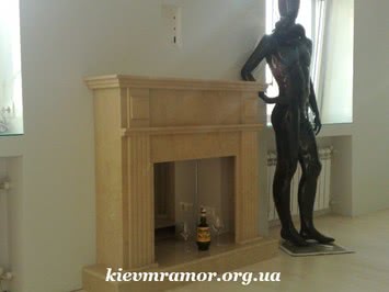 Камины из мрамора под любой вид топки.