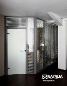 Стационарная алюминиевая офисная перегородка NAYADA Standart