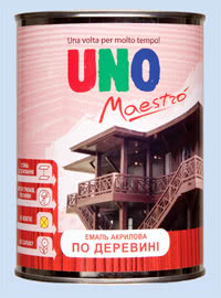 Эмаль акриловая по дереву, универсальная UNO Maestro.