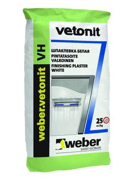 Влагостойкая шпаклевка Weber-Vetonit VH (Ветонит ВХ)