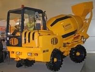 Мобильный бетоносмеситель FIORI DB 180 с самозагрузкой, производительность 7куб.м/час бетона