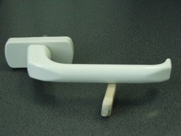 Ручка оконная, металл, белая