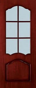 Белорусские двери Фабрика ``Belwooddoors`` Модель Каролина красное дерево